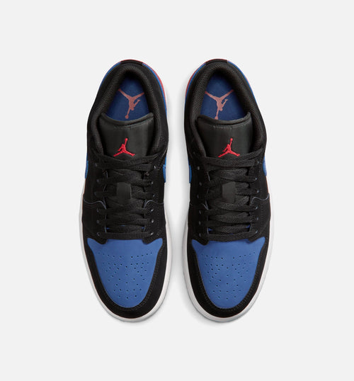 Air Jordan 1 Low Men's Lifestyle Shoe - Black/Summit White/True Blue/Varsity Red