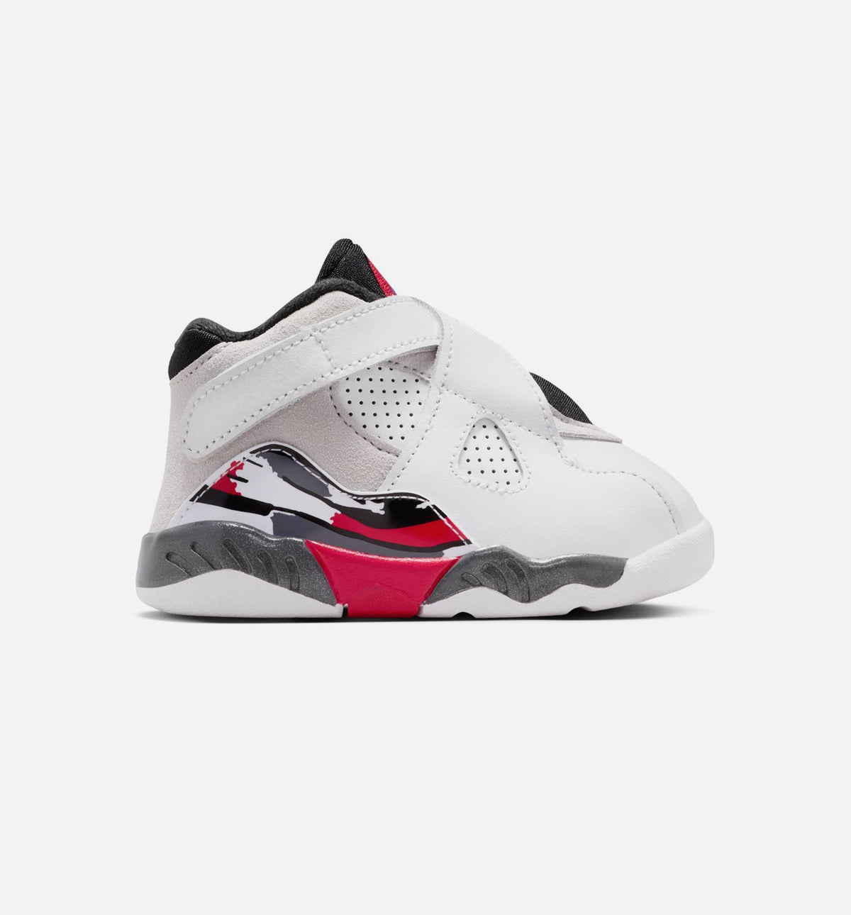 Air Jordan 8 Retro White and True Red Infant/Toddler Lifestyle Shoes - White/Black/True Red