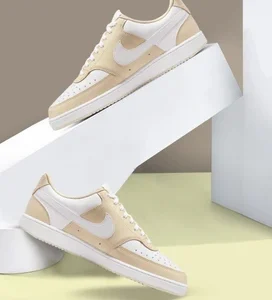 NIKE  Court Vision Low Sneakers For Men  (Beige , 7)